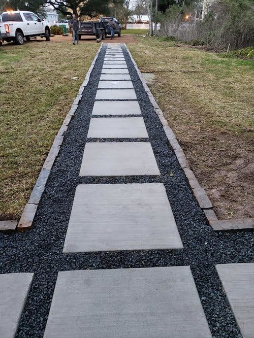 affordable walkways installation by Helms Landscape