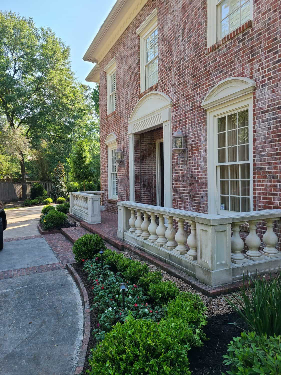 landscaping work done in Houston, Texas residence