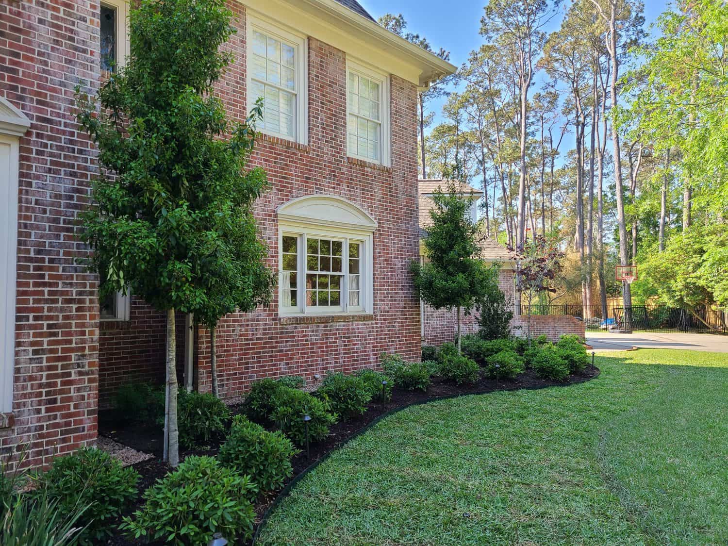 landscaping work done in Houston, Texas residence