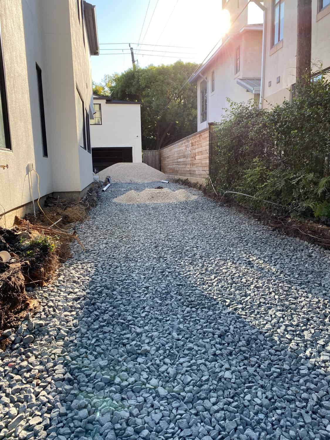 hardscape drive way remodel