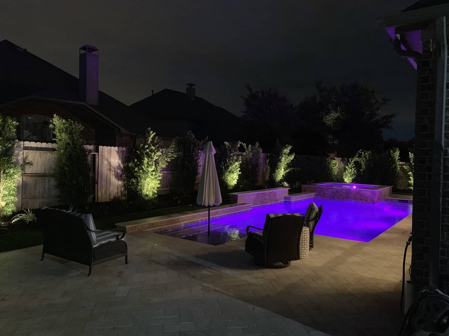 landscaping work done in Houston, Texas residence